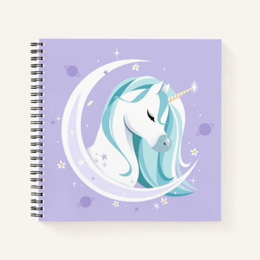 Unicorn Sketchbook Notebook Notizblock (Vorderseite)