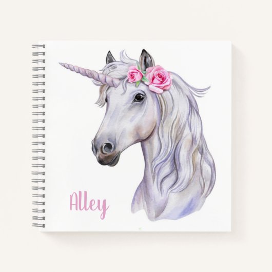 Unicorn Sketchbook Notebook Notizblock (Vorderseite)