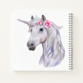 Unicorn Sketchbook Notebook Notizblock (Rückseite)