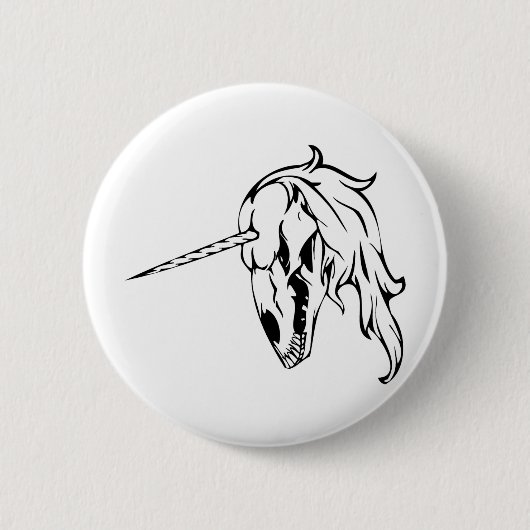 Unicorn Skull Button (Vorderseite)