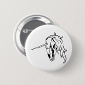 Unicorn Skull Button (Vorne & Hinten)