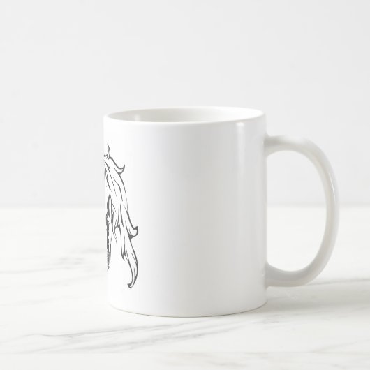 Unicorn Skull Kaffeetasse (Rechts)