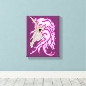 Unicorn Skull Leinwanddruck (Insitu (Holzboden))