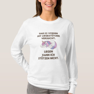 Unicorn Sleep Funny Sprichwort Athlete Spaß T-Shirt