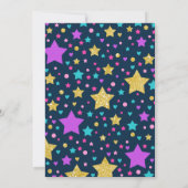 Unicorn Sleepover Party Einladung Slumber Party (Rückseite)