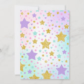 Unicorn Sleepover Party Einladung Slumber Party (Rückseite)