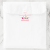Unicorn Sleepy Floral Star Stickers (Tasche)