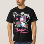 Unicorn-Slogan-Garne Frauen Grafik T-Shirt (Vorderseite)