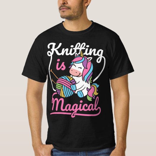 Unicorn-Slogan-Garne Frauen Grafik T-Shirt (Vorderseite)