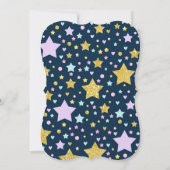 Unicorn Slumber Party Geburtstag Einladung (Rückseite)