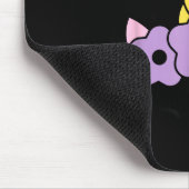 Unicorn Smile Eyelashes Kid Unicorns Flowers Wreat Mousepad (Ecke)