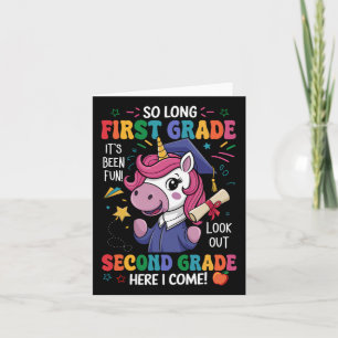 Unicorn so lange Abschluss der ersten Klasse am le Karte