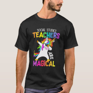 Unicorn Social Studies Liebe School Lehrer Magical T-Shirt