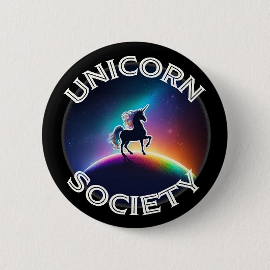 Unicorn Society Button (Vorderseite)
