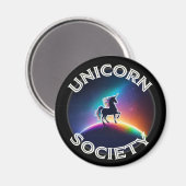 Unicorn Society Magnet (Vorderseite/Rückseite)