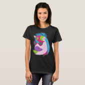 Unicorn Sonnenbrille Cap T-Shirt (Vorne ganz)