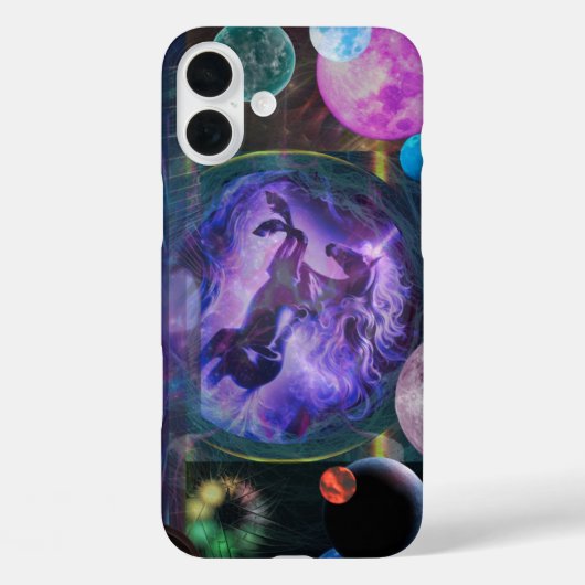 Unicorn Space iPhone 13 Fall Case-Mate iPhone Hülle (Rückseite)