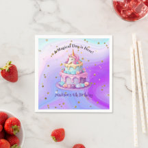 Unicorn Sparkle Blue Lila Cake 4. Geburtstag