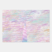 Unicorn Sparkle glitzernder Glitzer Goldregenbogen Geschenkpapier Set (Vorderseite 2)