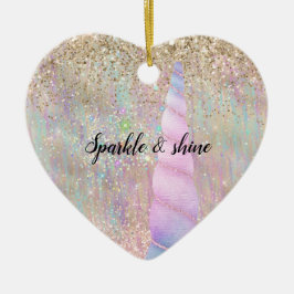 Unicorn Sparkle Keramik Ornament