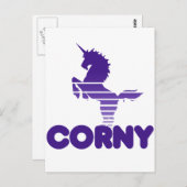 Unicorn-Spaß Postkarte (Vorne/Hinten)