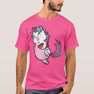 Unicorn spielen Rugby oder Fußball Baseball T-Shirt