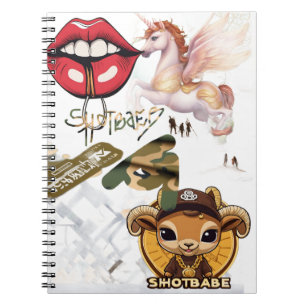 Unicorn Spiral Foto Notebook Notizblock