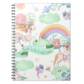 Unicorn Spiral Notebook & Journal Notizblock (Vorderseite)