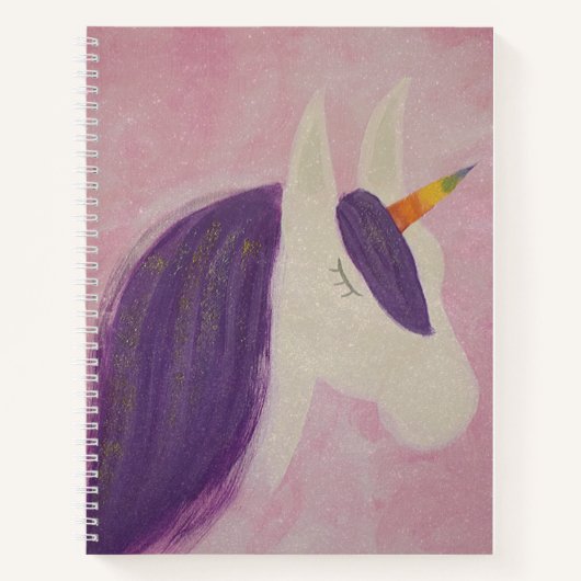 Unicorn Spiral Notebook Notizblock (Vorderseite)