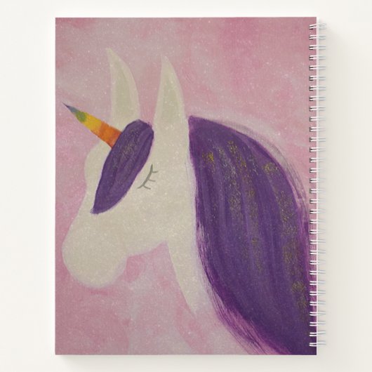 Unicorn Spiral Notebook Notizblock (Rückseite)