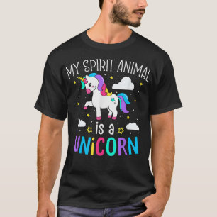 Unicorn Spirit Animal Fantasy Fairytale Liebhaber T-Shirt
