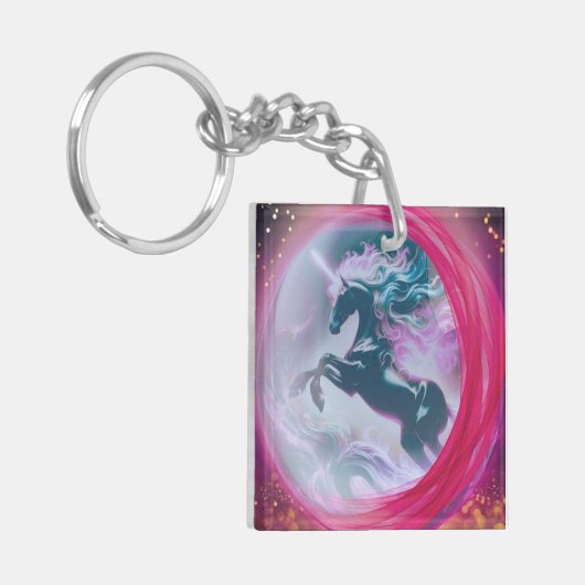Unicorn Splash Schlüsselanhänger (Vorderseite links)