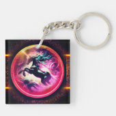 Unicorn Splash Schlüsselanhänger (Rückseite)