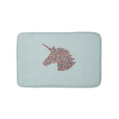 Unicorn Sprinkles Türkis Bath Mat Badematte (Vorderseite)