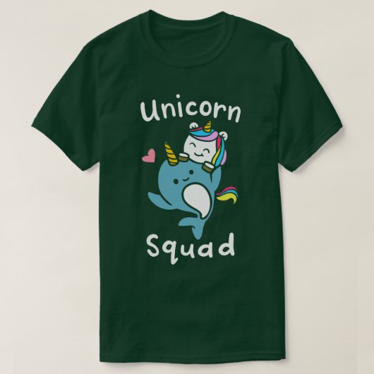 Unicorn Sqad Narwal T-Shirt (Design vorne)