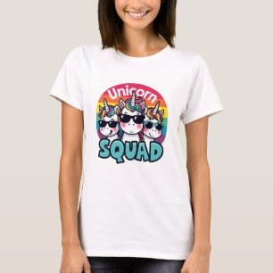 Unicorn Squad Einhorn Einhörner Regenbogen T-Shirt