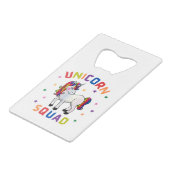 Unicorn Squad Geldbeutel Flaschenöffner (Vorderseite Schrägansicht)