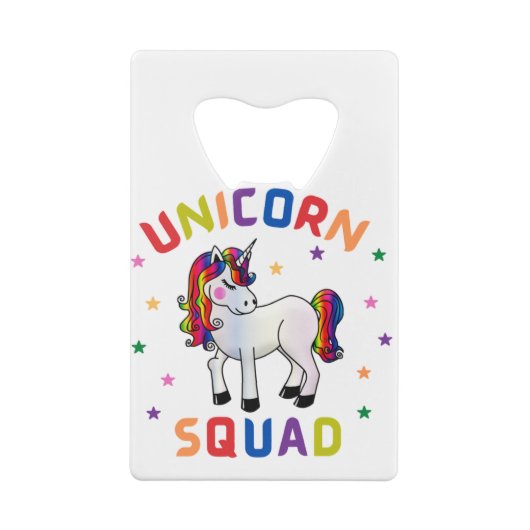 Unicorn Squad Geldbeutel Flaschenöffner (Rückseite)