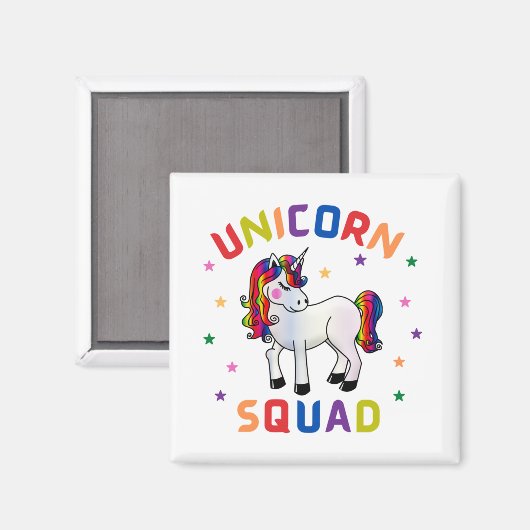 Unicorn Squad Magnet (Vorderseite/Rückseite)