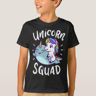 Unicorn Squad Narwhal Funny Niedliche Geburtstag P T-Shirt