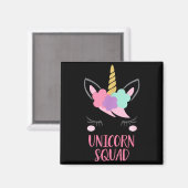 Unicorn Squad Unicorn Gift  Magnet (Vorderseite/Rückseite)