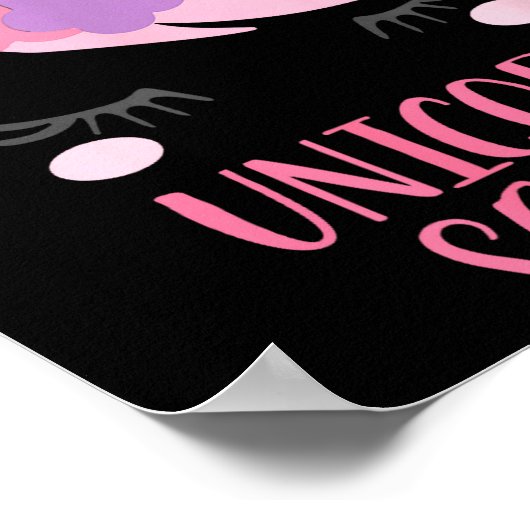 Unicorn Squad Unicorn Gift Poster (Ecke)