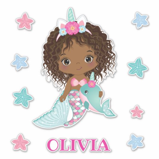 Unicorn-Sticker Aufkleber (Vorderseite)