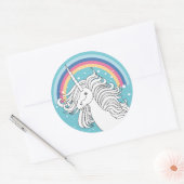 UNICORN STICKER BLAU (Umschlag)