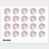UNICORN STICKER PINK (Blatt)
