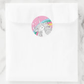 UNICORN STICKER PINK (Tasche)