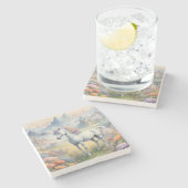 Unicorn Stone Untersetzer (Seitenansicht)