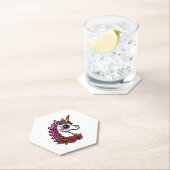 Unicorn Sugar Skull Mexican Art, Christmas T-Shirt Untersetzer (Vor Ort)