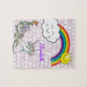 Unicorn Sun Rainbow Jigsaw Puzzle Daisy (Horizontal)
