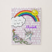 Unicorn Sun Rainbow Jigsaw Puzzle Daisy (Vertikal)